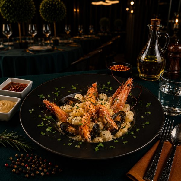 Jamaica - Gnocchi cu creveți și cremă de trufe