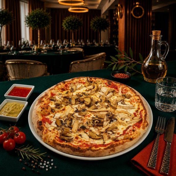 Pizza Pollo e Funghi